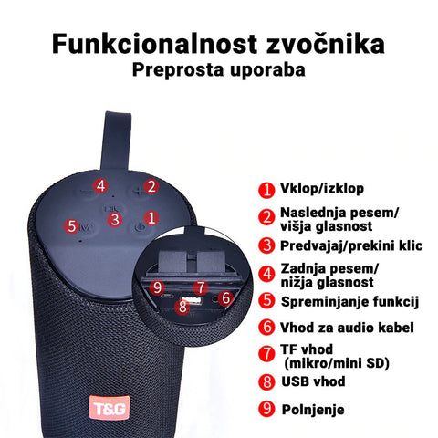Image of Bluetooth zvočnik T&G™